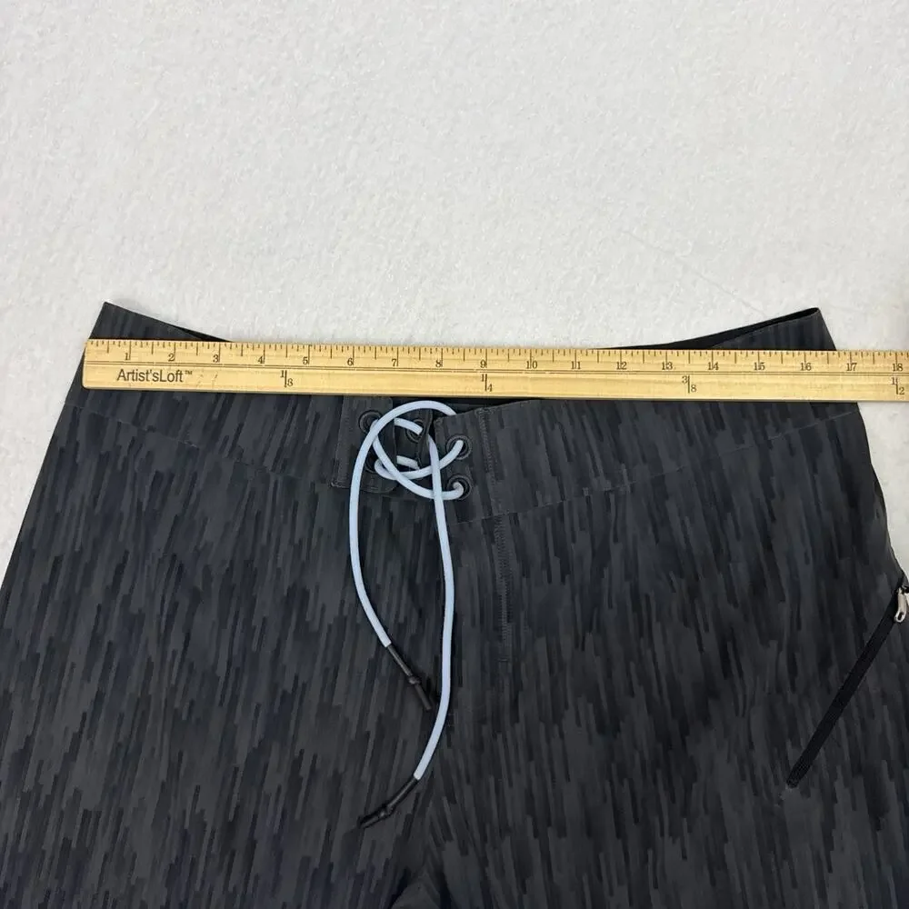 Lululemon Board Shorts Men 34 Gray El Current Swim Trunks Performance